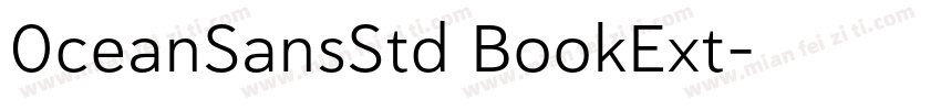0ceanSansStd BookExt字体转换